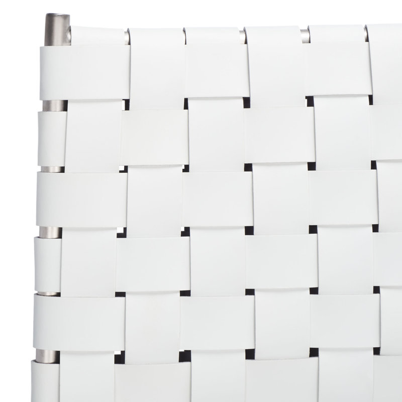 Tabouret de comptoir 26 po Ryland, Argent, Blanc