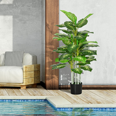 120cm Faux Evergreen Tree Tree in Pot