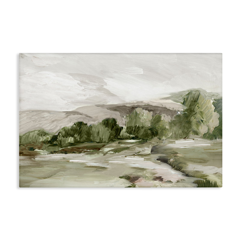  «Tree Line From Afar», art mural sur toile par Lera, H 16 po x l 24 po