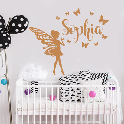 Décalcomanie murale chambre de bébé papillon