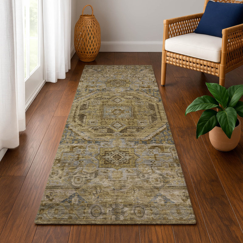 Premium Machine Washable Lubbers AMF1743 Global Rug, Runner 2'3" x 7'6"