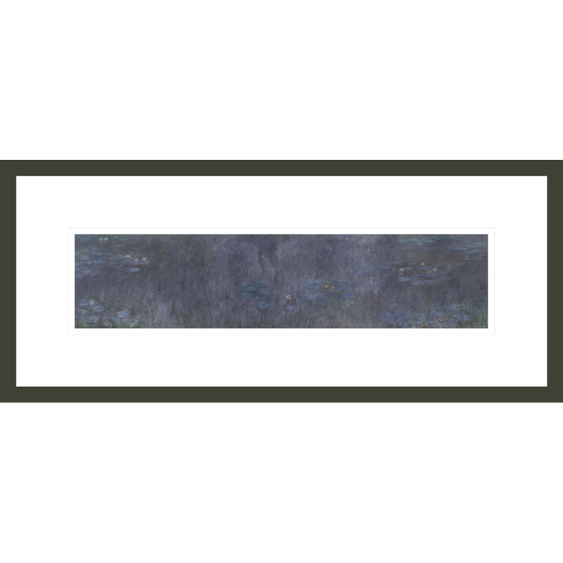 «The Water Lilies - Tree Reflections» par Claude Monet, impression giclée sur cadre, H 9,4 po x l 21,75 po