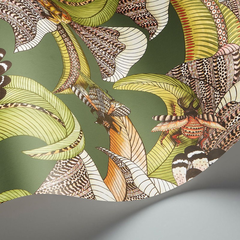 Ardmore-Jabula Hoopoe Leaves 33' L x 20.5" W Wallpaper Roll, Spring Green/Chartreuse/Forest Green