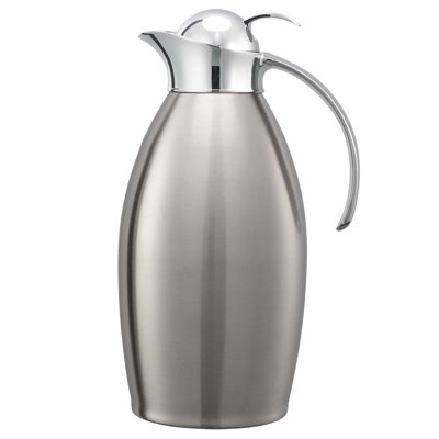 Desserte à bouton-poussoir en acier inoxydable de 6,3 tasses