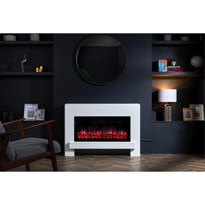 Eggleston Suncrest 116cm W White Electric Fireplace
