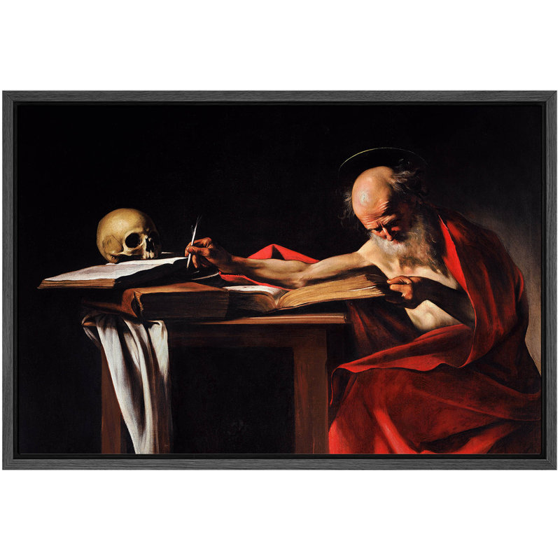 «Saint Jerome», art baroque, images de salle d'étude, impression sur toile encadrée, impression numérique, H 24 po x l 36 po
