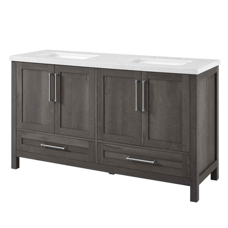 Ensemble de meuble-lavabo double 60 po Catrine