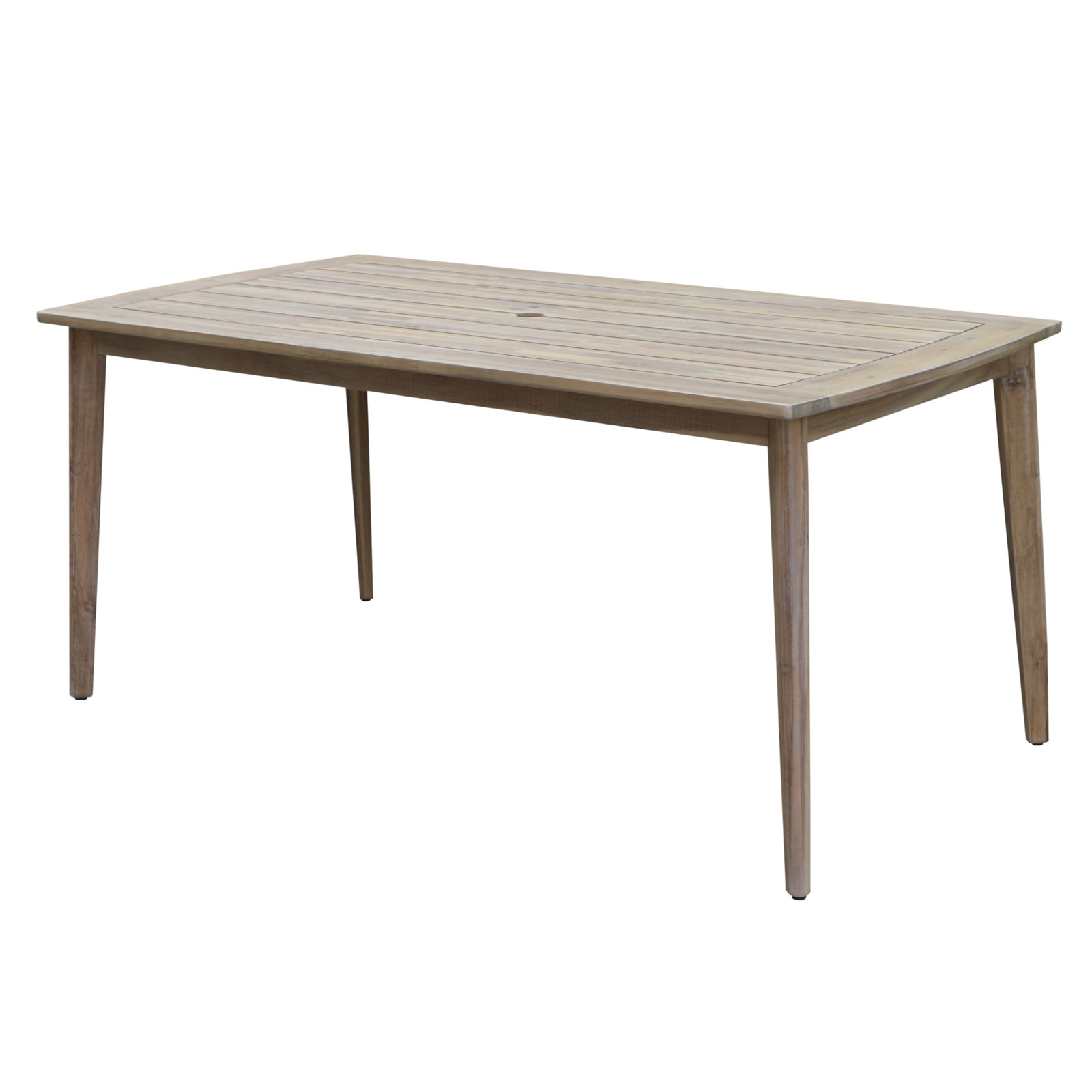 Bowery 35" Acacia Patio Dining Set, Gray