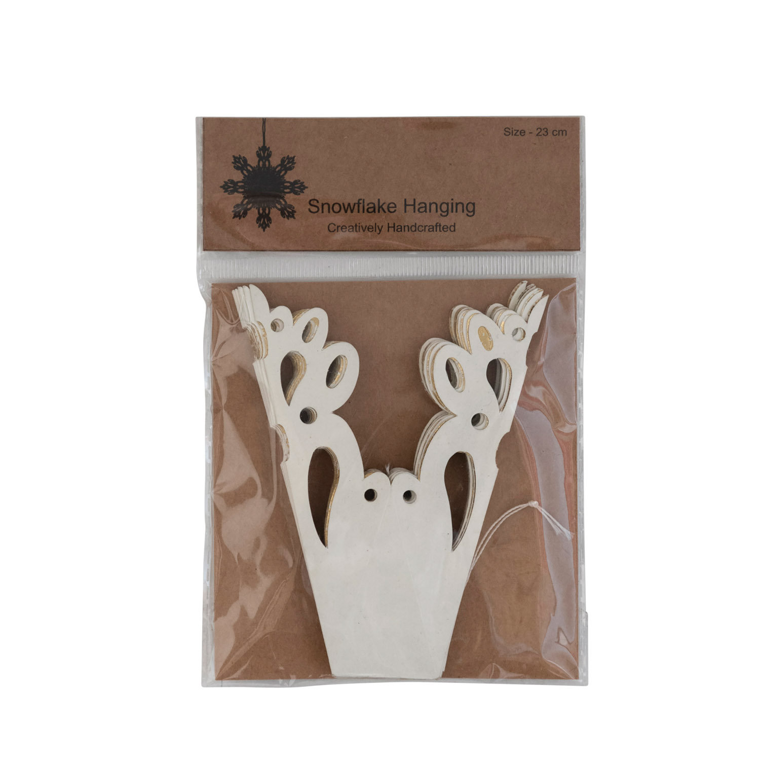 9'' Geometric Paper Holiday Shaped Ornament
