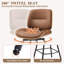 Tabouret de comptoir pivotant en similicuir-133078979