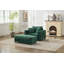 Chaise longue d'intérieur avec repose-pieds et coussins amovibles-862497297