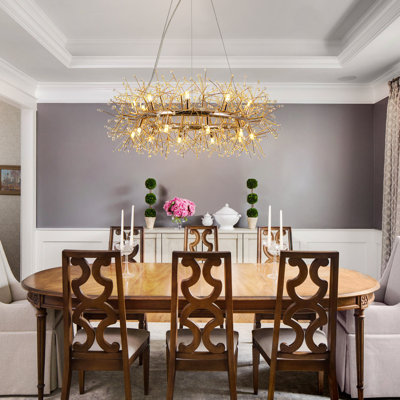 Geetika Wagon Wheel Chandelier