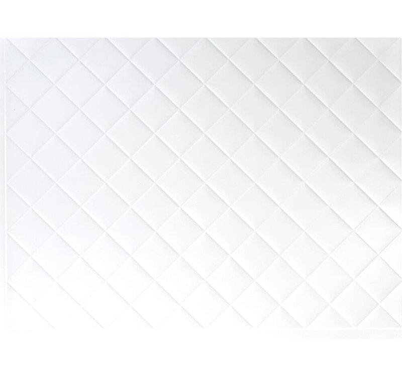 Carreau mural aspect plastique 18 po x 24 po Aaronsburg, Blanc pouvant être repeint