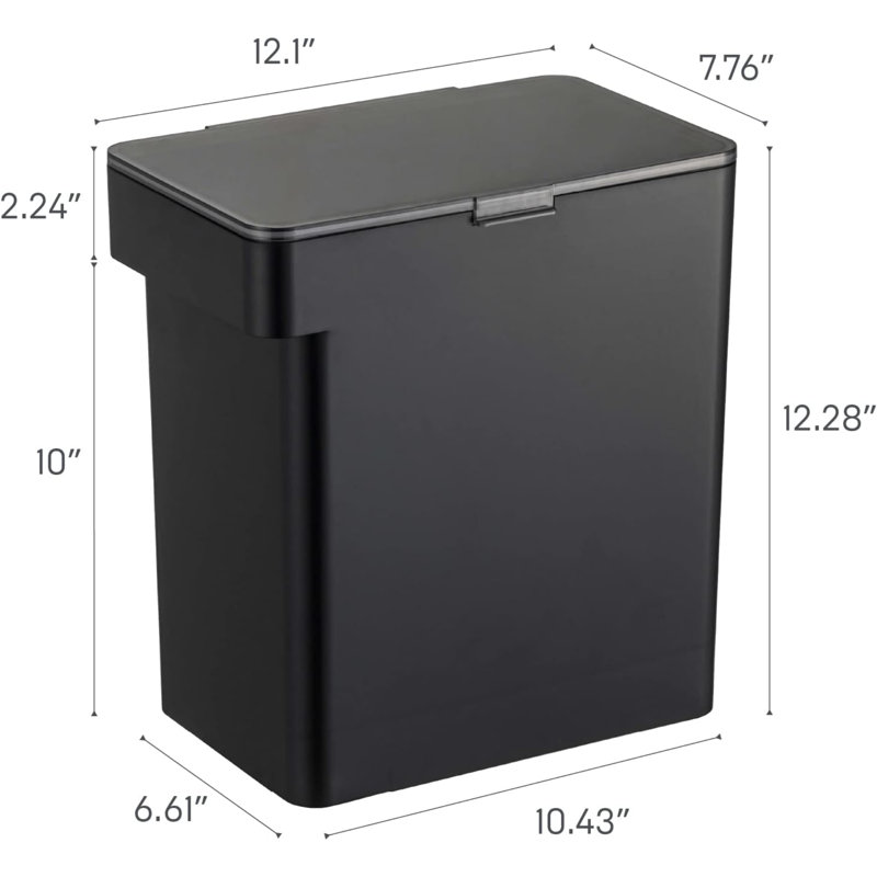 Très grand contenant de nourriture pour animaux Yamazaki Home avec couvercle transparent, 6,6 gallons, 26,72 lb