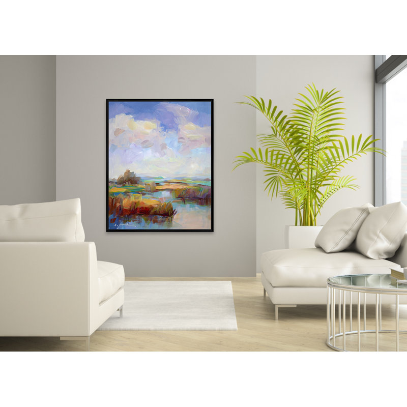 Vibrant View Painting, Black