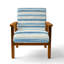 Chaise d'appoint moderne - Fauteuil Calm Horizon Blue-1457511355