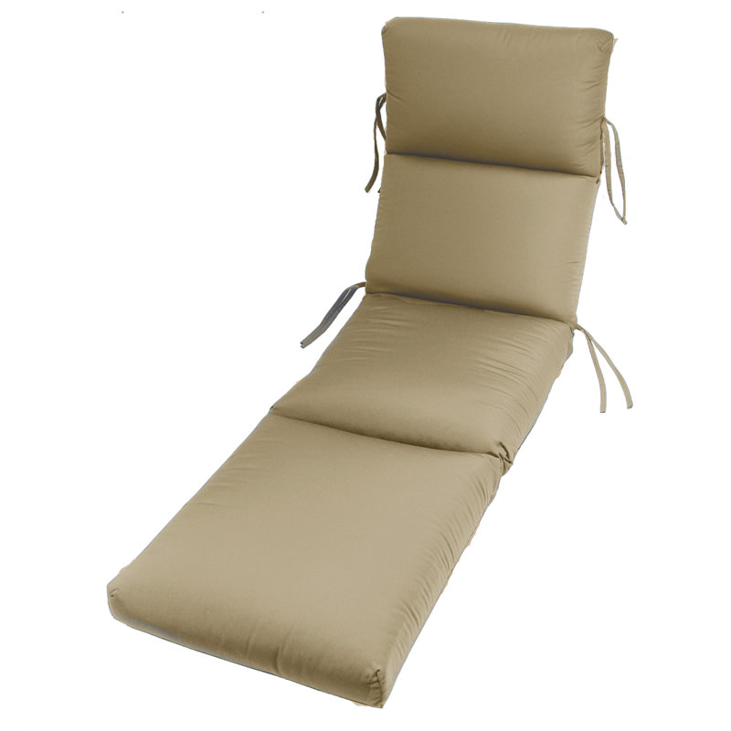 Sunbrella Outdoor 5'' Chaise Lounge Cushion, Antique Beige