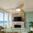 Light Pro 52" 3-blade Plywood Smart Ceiling Fan With Remote Control And Light Kit