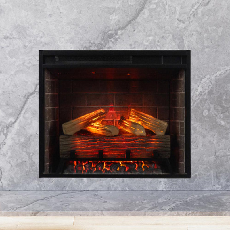 Uptown Infrared Electric Fireplace Insert Heater, Compatible with Alexa & Google Home, 20.16" H x 23.96" W x 8.19" D