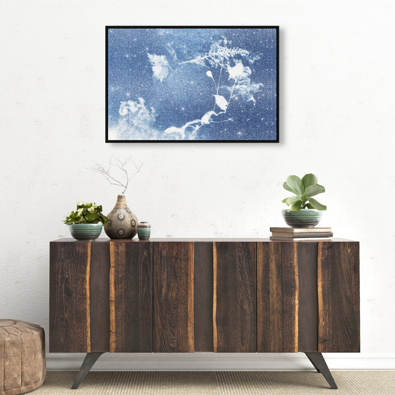 Faded Poetry II Floral & Botanical Canvas Print by Oliver Gal, Black Frame, 15 x 10, 31"H x 21"W, Black Floater Frame