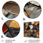 Carreaux de mosaïque cubique dorée et bleue IV - Art mural en métal abstrait-1480047415
