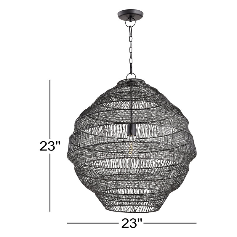 23" MARLEY PENDANT - Charcoal