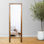Miroir Elegant Cheval, cadre en bois massif, 17,7 po x 57,1 po | 100% bois naturel, épaisseur du cadre: 0,8 po, épaisseur du miroir: 0,2 po | Fixation murale, traditionnelle, parfaite pour les vestiaires et les chambres à coucher