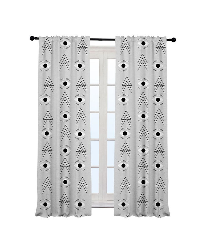 Ania Semi Sheer Curtain, 140cm Width x 275cm Drop, Grey