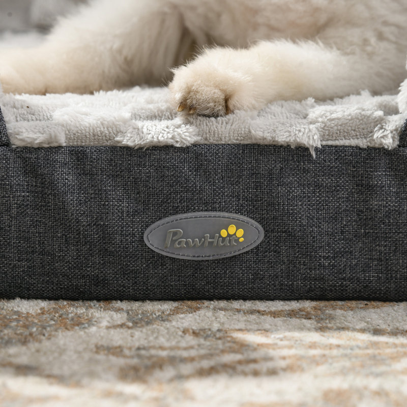 Polyester Pet Bed, 18cm H x 70cm W x 50cm D, Grey