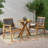 Natalia 2 - Person Acacia Wood Patio Dining Set with Round Table