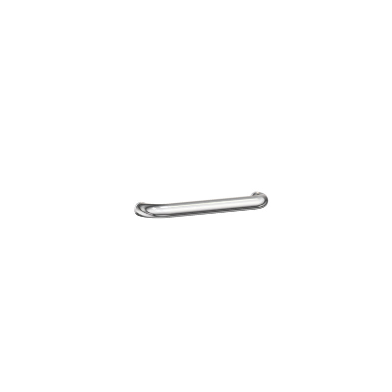 Astor Grab Bar Tube with Decorative Rings, 15" W, Satin Brass - PVD
