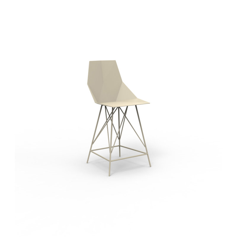 Tabouret de bar 29,5 po Faz, Écru, Tabouret de comptoir (siège d'une hauteur de 26 p