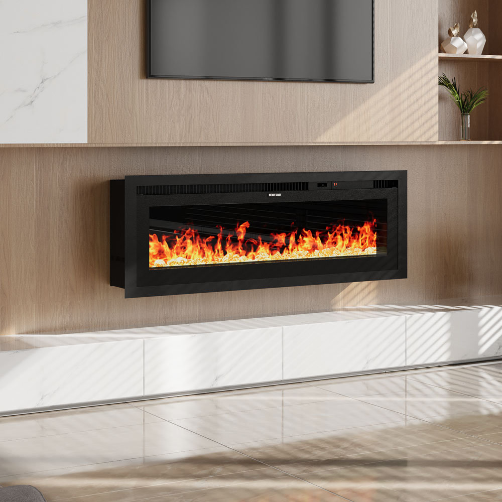 Electric Fireplace with Remote Included, 12 Flame Colours
