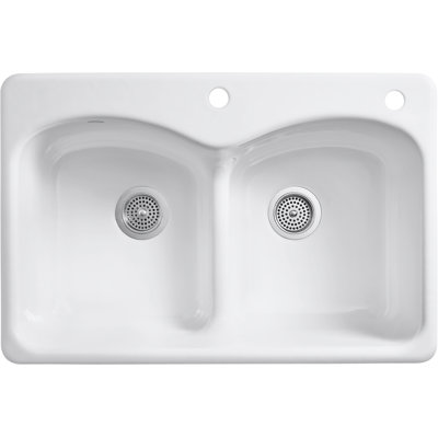 Langlade 33" L x 22" W Drop-In Kitchen Sink