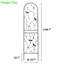 Paquet de 4 treillis de jardin en métal 86,7 po x 19,7 po, noir antirouille, noir, processus d'assemblage simple pour plantes grimpantes 86,7 po x 19,7 po, 4 antirouille, assistance, fleurs pratiques-118439821