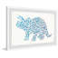 Esmeralda Amada Patterned Triceratops - Single Picture Frame Painting-37753556