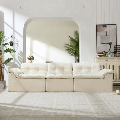 Modern Chenille Sofa 3 Seats