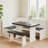 (yinuo)5-person Corner Dining Nook With Hidden Storage And Built-in Charging Port