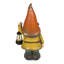 Lampe solaire gnome solaire avec chapeau orange