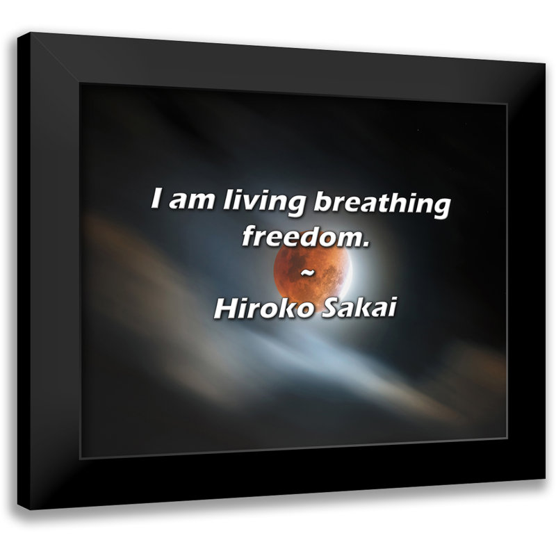 Citation de Hiroko Sakai: Je vis la liberté de respirer.