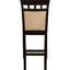 De 2 tabourets à hauteur de comptoir - beige et cappuccino, avec une construction élégante pour les repas de 2 pièces brun, séances pratiques