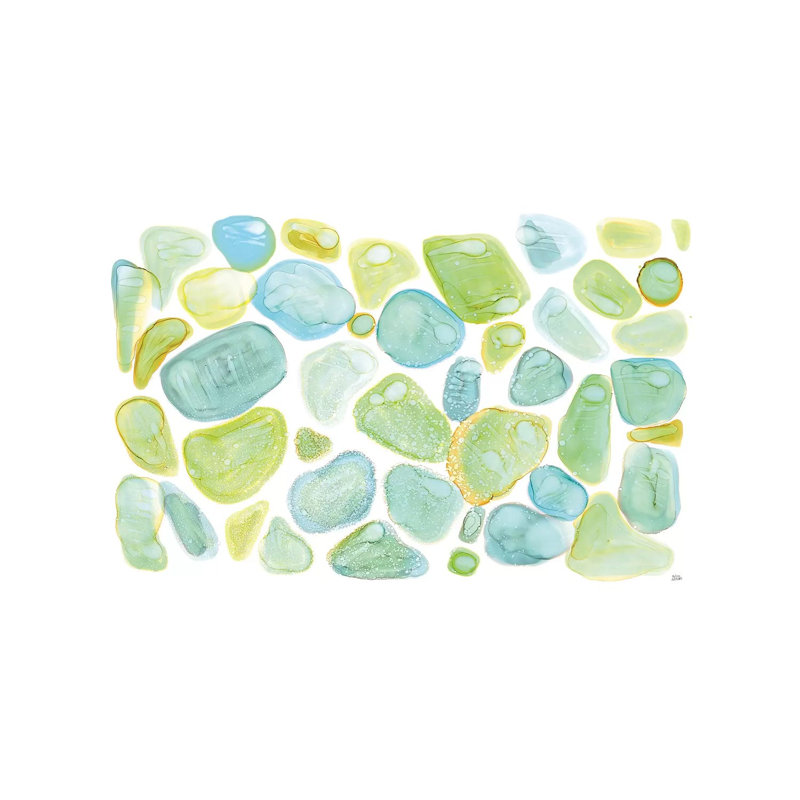 Seaglass Abstract by Melissa Averinos - Wrapped Canvas Painting, 152.5 cm H x 101.5 cm W