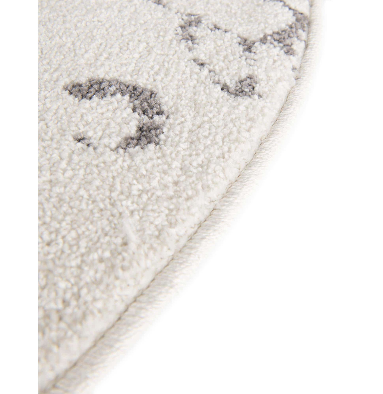 Kids Rug, Round 7'10", Ivory