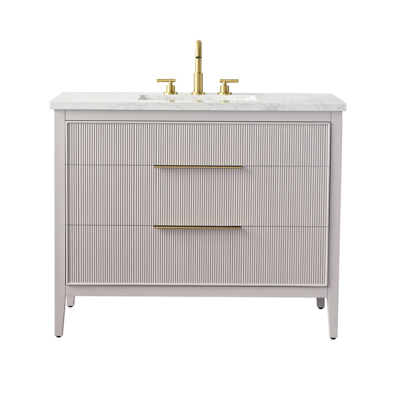 Emma 42" W Single Vanity, Taupe