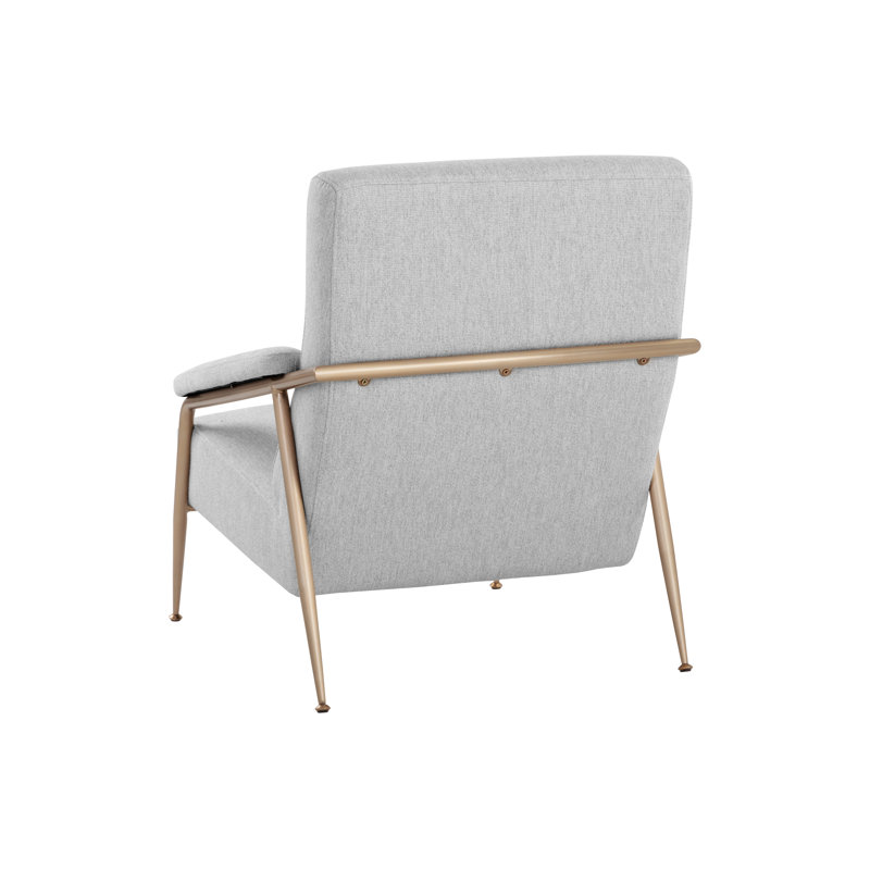Lounge Chair, Gray Polyester