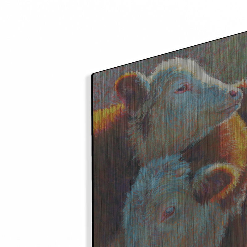 «Moolings» par Rita Kirkman, art luxueux en métal «Moolings» par Rita Kirkman, H 12 po x l 12 po