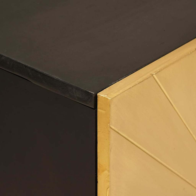 Solid Wood Rectangle Accent Cabinet