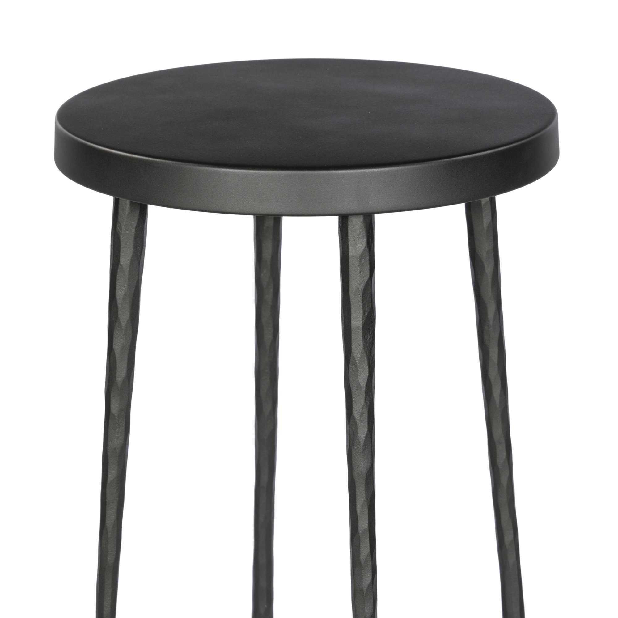 Moreen 26" Counter Stool, Bar Stool (30" Seat Height), Dark Gunmetal