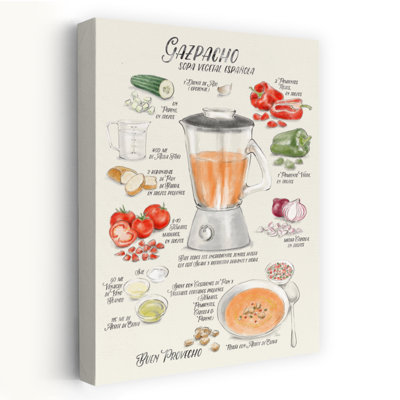 Spanish Gazpacho Recipe Contemporary Fruit Wall Art
