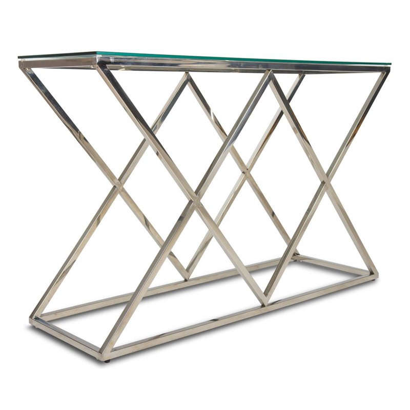 Marvin 120cm Glass Top Console Table